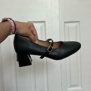 Black Mary Jane shoes (size:10)